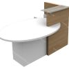 Quầy Lễ Tân Lệch Sơn QLTL S12